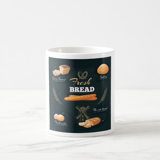 Taza De Café Panadería de pan de artesano fresco Loaf Rolls Bag (Subido por el creador)