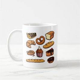 Taza De Café Panadería de pasteles y pan lindos