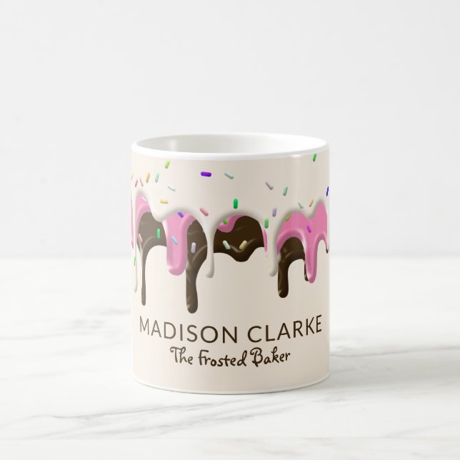 Taza De Café Panadería Donut Frosting Sprinkles Baker (Centro)