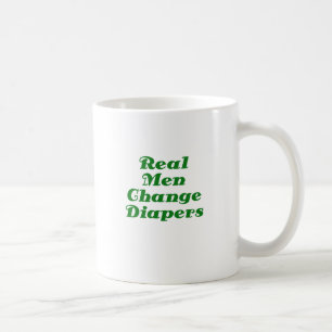 Taza De Café Pañales reales del cambio de los hombres