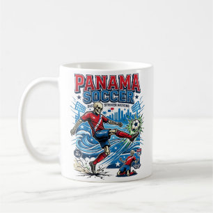 Taza De Café Panamá Fútbol Esqueleto Delantero Naciones Cartel