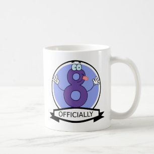 Taza De Café Pancarta oficial de cumpleaños 8