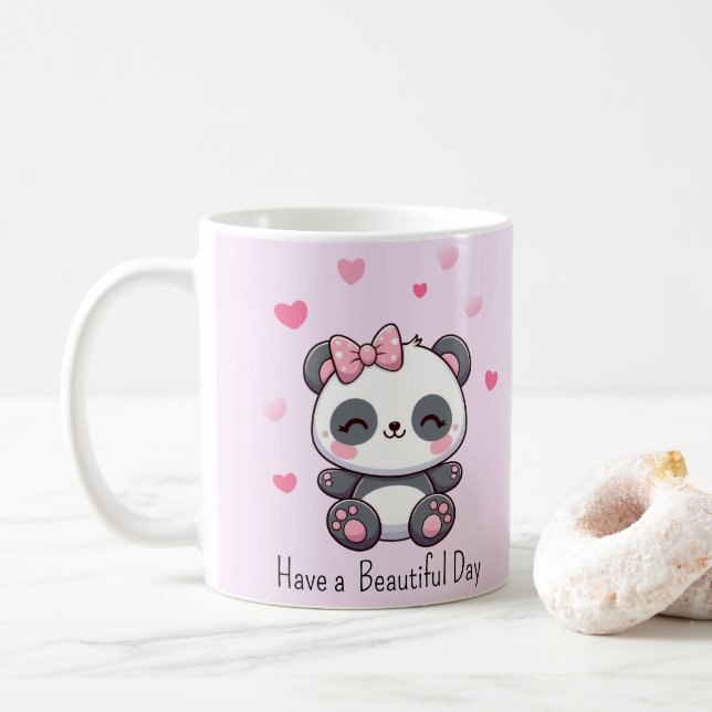 Taza De Café Panda  (Con donut)