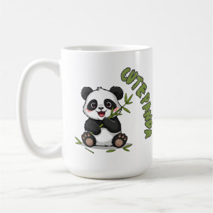 Taza De Café Panda Adorable con Bambú - Adorable