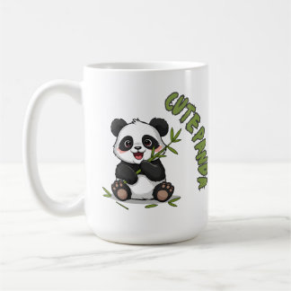 Taza De Café Panda Adorable con Bambú - Adorable