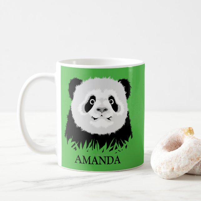 Taza De Café Panda Bear Coffee Mug (Con donut)