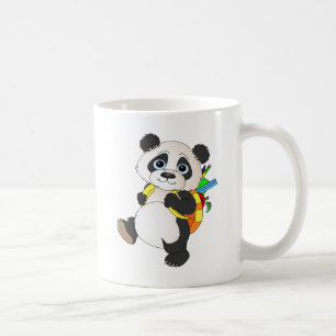Taza De Café Panda Bear con mochila