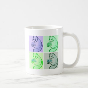 Taza De Café Panda Bear Pop Art