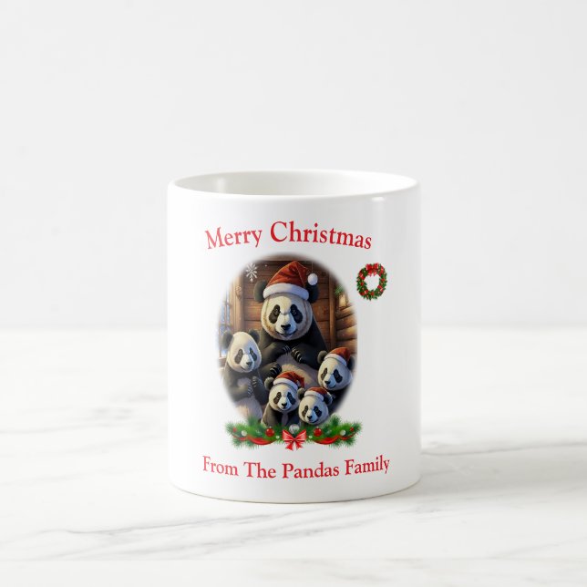 Taza De Café Panda Bears Navidad Mug (Centro)