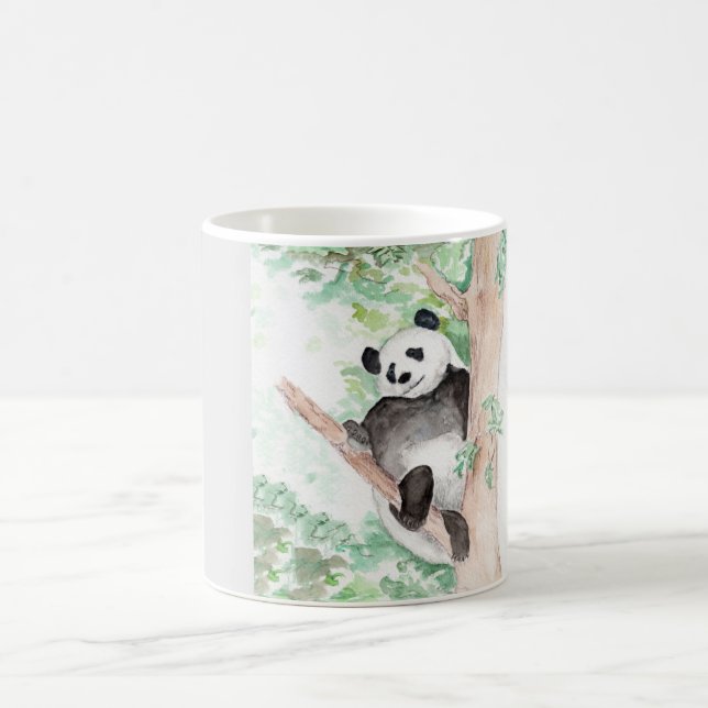 Taza De Café Panda, colgando Mug (Centro)