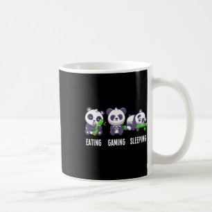 Taza De Café Panda Comer Juguetes Dormiendo Para Juego Multijug