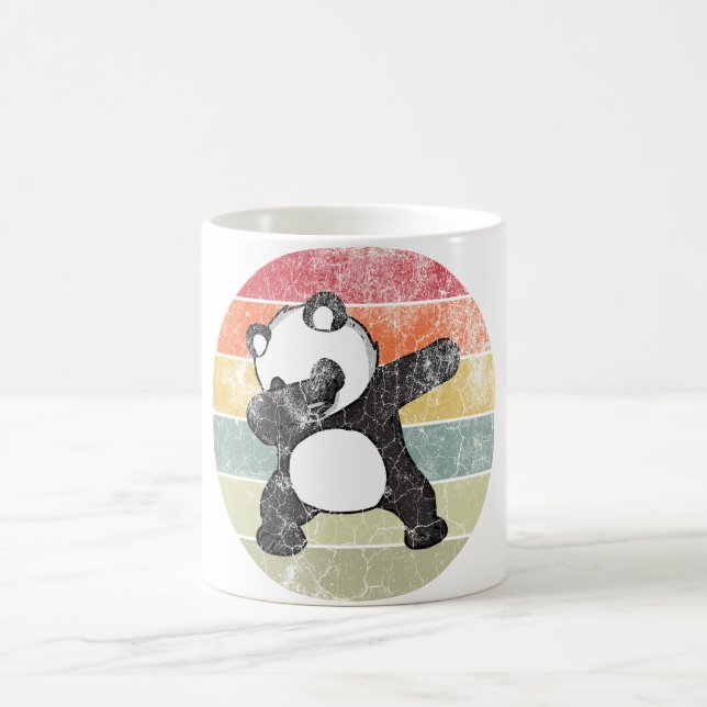Taza De Café Panda Dabbing, Panda Divertido Baile Dab (Centro)