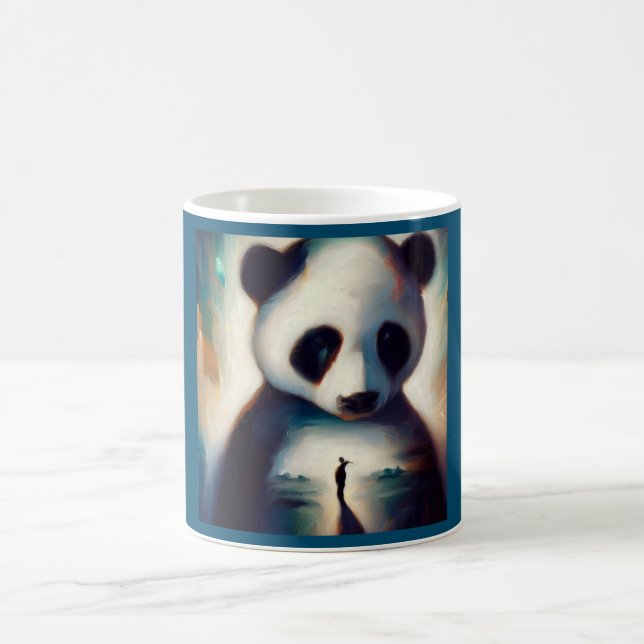 Taza De Café Panda de animales espirituales 1 (Centro)