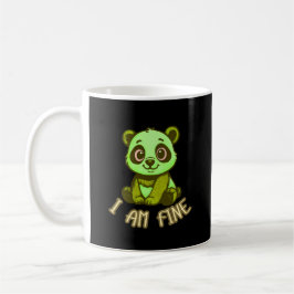 Taza De Café Panda de dibujos animados divertido café estado de