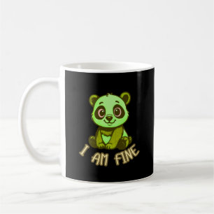 Taza De Café Panda de dibujos animados divertido café estado de