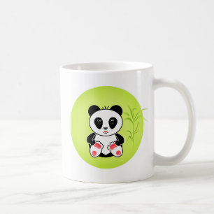Taza De Café Panda, dibujos animados, niños