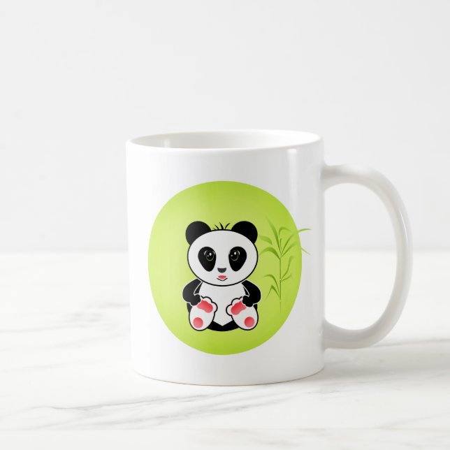 Taza De Café Panda, dibujos animados, niños (Derecha)