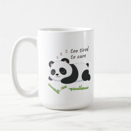Taza De Café Panda en modo de sueño - Arte de oso perezoso