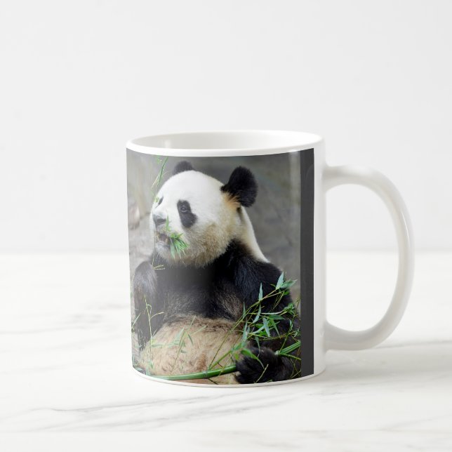Taza De Café Panda gigante comiendo bambú (Derecha)