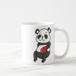 Taza De Café Panda hace boxeo
