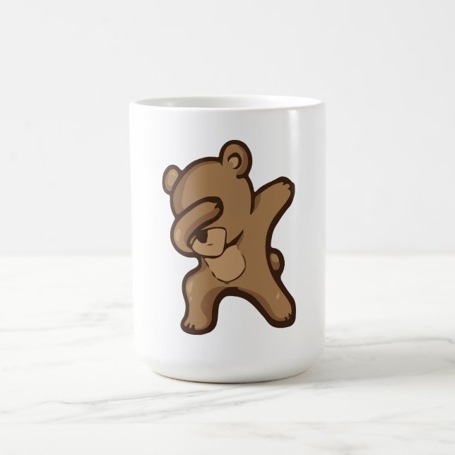 Taza De Café Panda haciendo dab, Panda divertido dab (Centro)