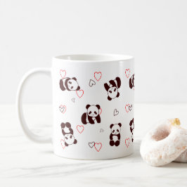 Taza De Café Panda Heart Mug