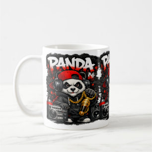 Taza De Café Panda Hip Hop Style