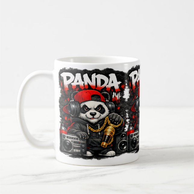 Taza De Café Panda Hip Hop Style (Izquierda)