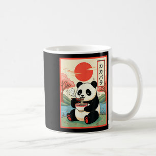 Taza De Café Panda Kawaii Comiendo Ramen Fideos Anime Japoneses