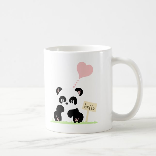 Taza De Café Panda linda (Derecha)