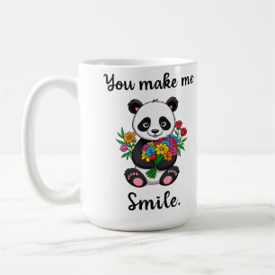 Taza De Café Panda Lindo Me Haces Sonreír