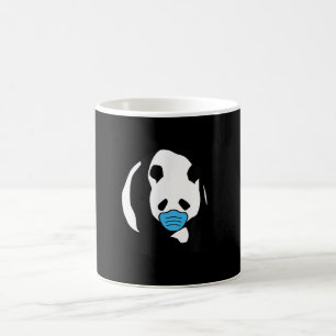 Taza De Café Panda Lover Máscara de cara de oso de panda mate
