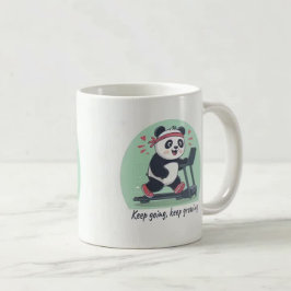 Taza De Café Panda motivacional suave en Treadmill