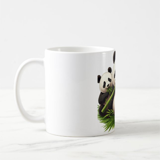 Taza De Café Panda Paradise: ¡Todo Lo Que Puedes Comer Bambú! (Izquierda)