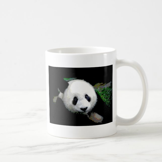 Taza De Café Panda Pop Art (Derecha)