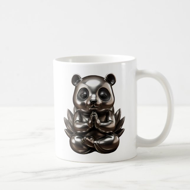 Taza De Café Panda qui Médite (Derecha)