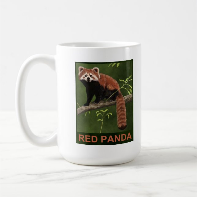 Taza De Café Panda rojo (Izquierda)