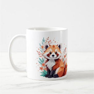 Taza De Café Panda Rojo Jugador Adorable Diversión Animal Color