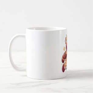 Taza De Café Panda rojo Magic