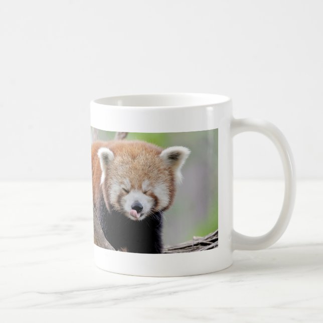 Taza De Café Panda rojo Mug Photo , animales 0399. (Derecha)
