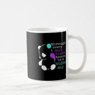 Taza De Café Panda Semicolon Regalo Concienciación sobre la pre