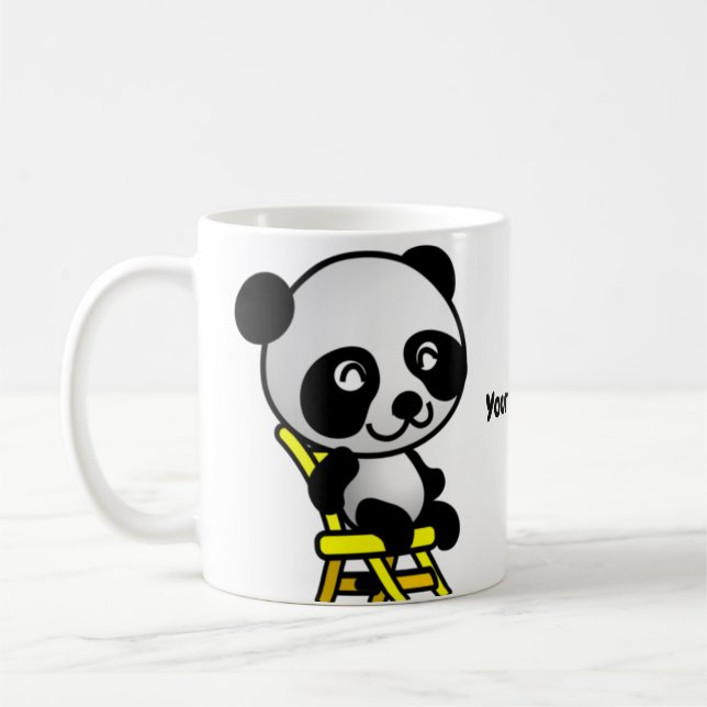 Taza De Café Panda sonriente (Izquierda)