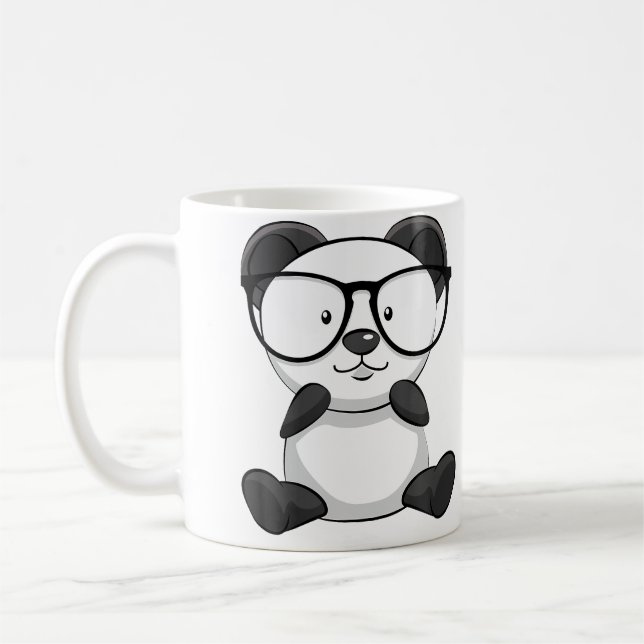 Taza De Café Panda Sunglasses Panda Lover Themed (Izquierda)