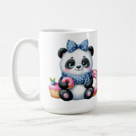 Taza De Café Panda Whit Ribbon