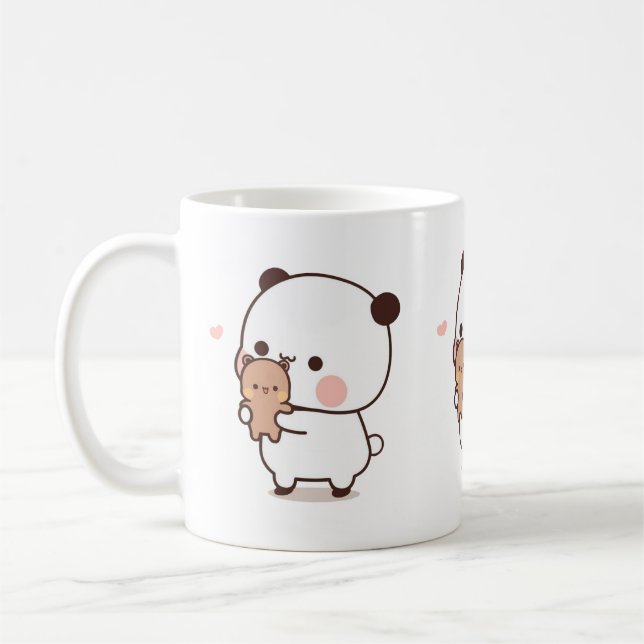 Taza De Café Panda Y Brownie Bear Pareja (Izquierda)