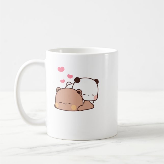 Taza De Café Panda Y Brownie Bear Pareja (Izquierda)