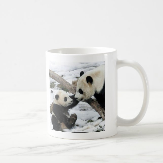 Taza De Café panda y mamá del bebé (Derecha)