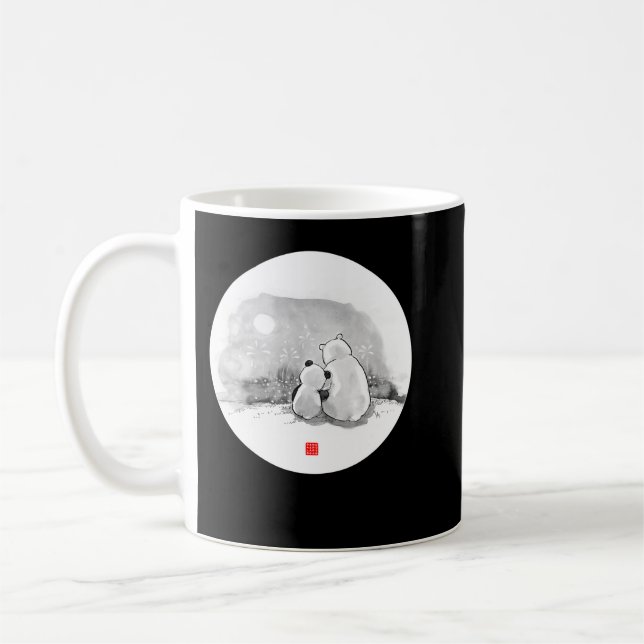 Taza De Café Panda Y Oso Polar (Izquierda)