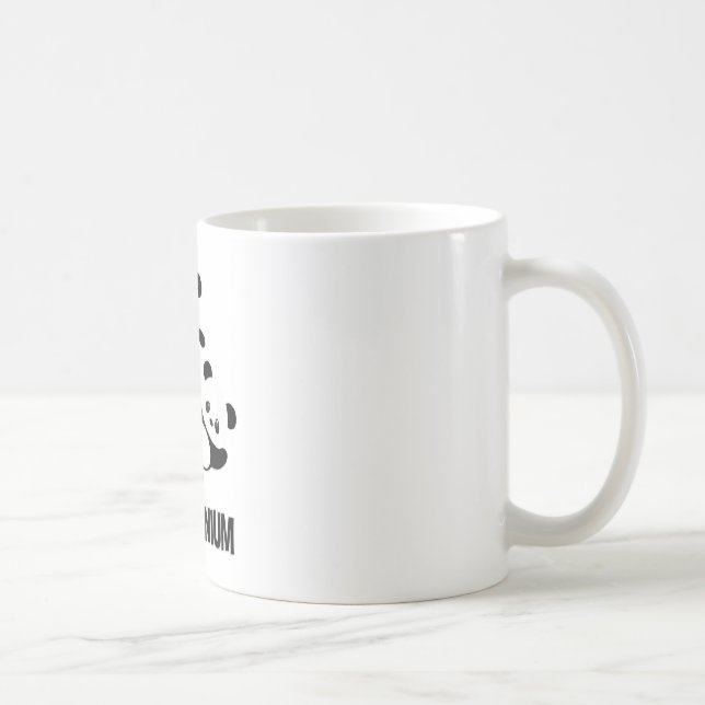 Taza De Café Pandamonium TShirt Funny Panda Bear Pun Tee (Derecha)