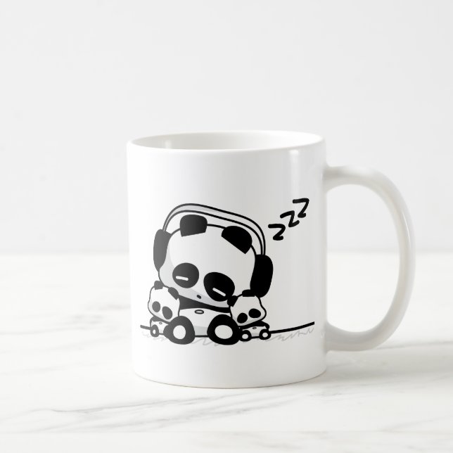 Taza De Café Pandas el dormir (Derecha)